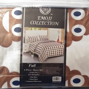 Full Size Poop Emoji Sheet Set